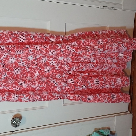 Milly Breanna Tournesol Eyelet Dress Coral - Picture 16 of 16